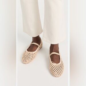 Women’s Loeffler Randall Leonie Natural soft ballet flat, 9.5B